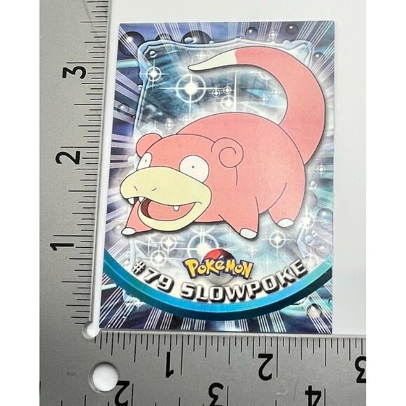 Slowpoke Pokemon Card Topps #79 TV Animation Edition Series Blue Logo - Picture 3 of 5